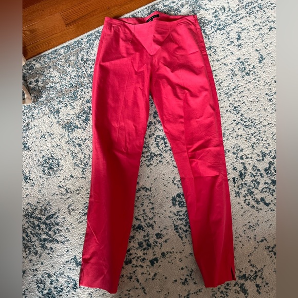 Theory hot pink cropped trousers - Picture 4 of 8